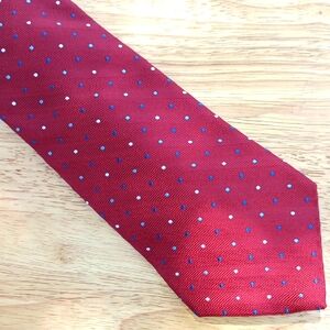 Elegant Red Polka Dot Tie